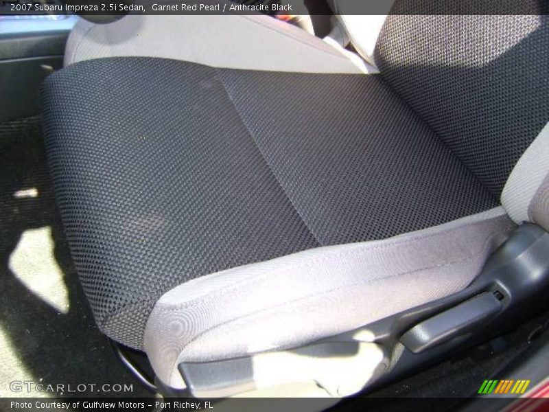 Garnet Red Pearl / Anthracite Black 2007 Subaru Impreza 2.5i Sedan
