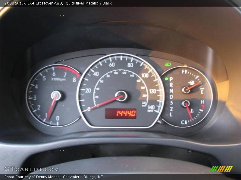 Quicksilver Metallic / Black 2008 Suzuki SX4 Crossover AWD