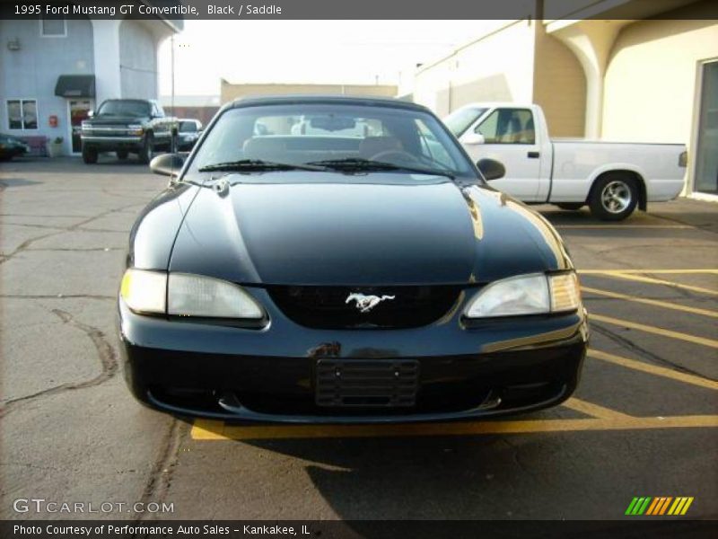 Black / Saddle 1995 Ford Mustang GT Convertible