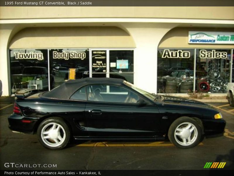Black / Saddle 1995 Ford Mustang GT Convertible