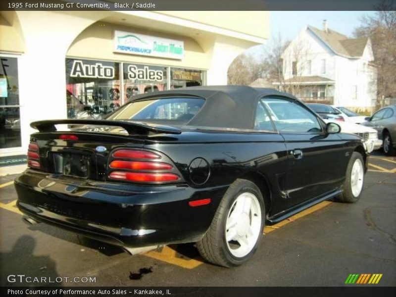 Black / Saddle 1995 Ford Mustang GT Convertible