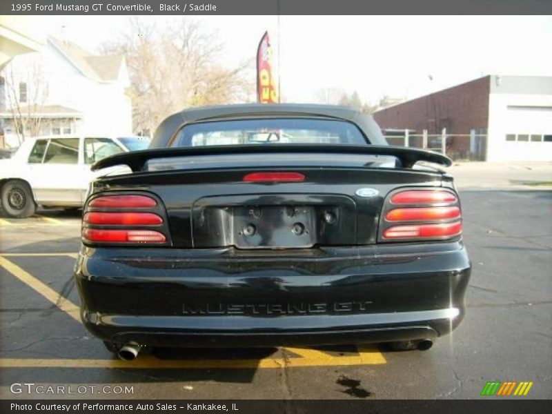 Black / Saddle 1995 Ford Mustang GT Convertible