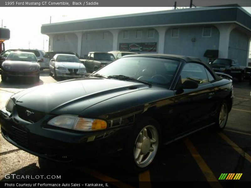 Black / Saddle 1995 Ford Mustang GT Convertible
