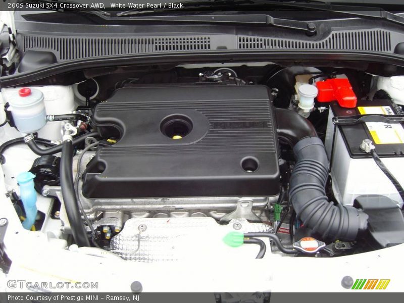 White Water Pearl / Black 2009 Suzuki SX4 Crossover AWD