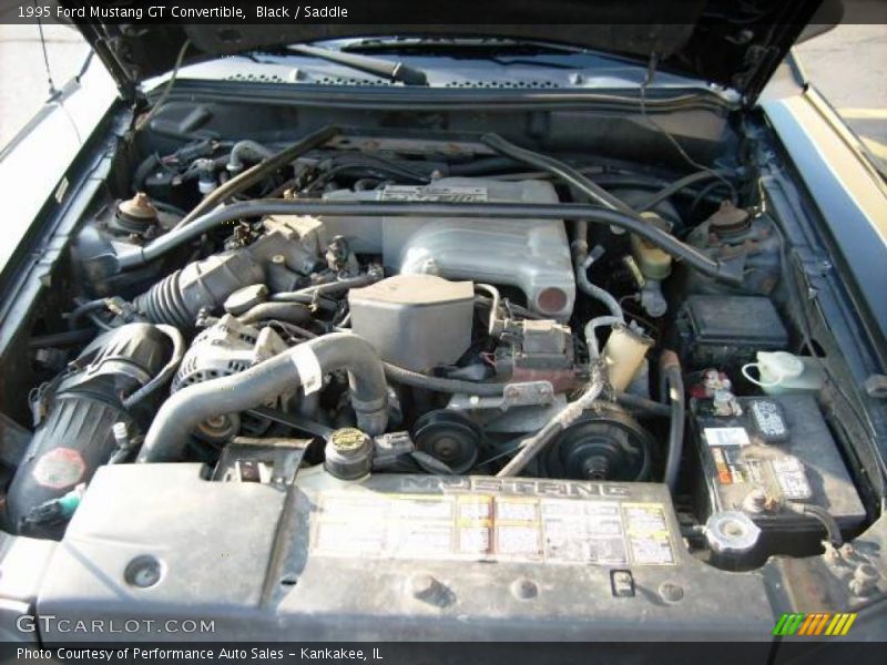 Black / Saddle 1995 Ford Mustang GT Convertible