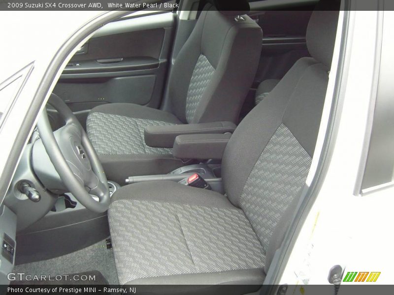White Water Pearl / Black 2009 Suzuki SX4 Crossover AWD