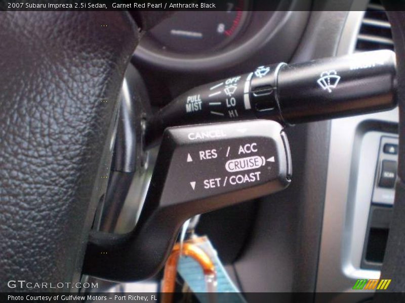 Garnet Red Pearl / Anthracite Black 2007 Subaru Impreza 2.5i Sedan