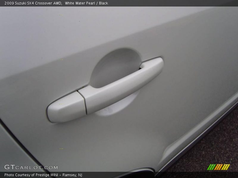 White Water Pearl / Black 2009 Suzuki SX4 Crossover AWD