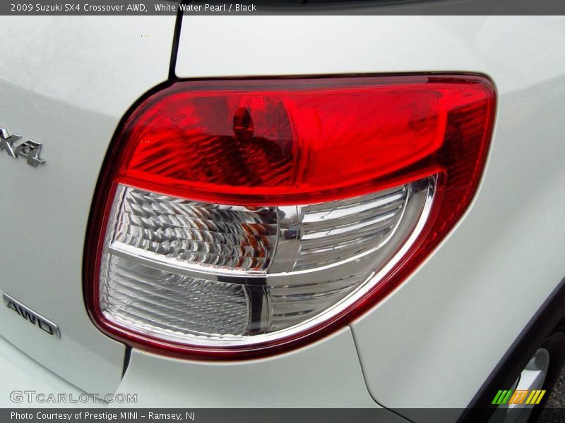 White Water Pearl / Black 2009 Suzuki SX4 Crossover AWD