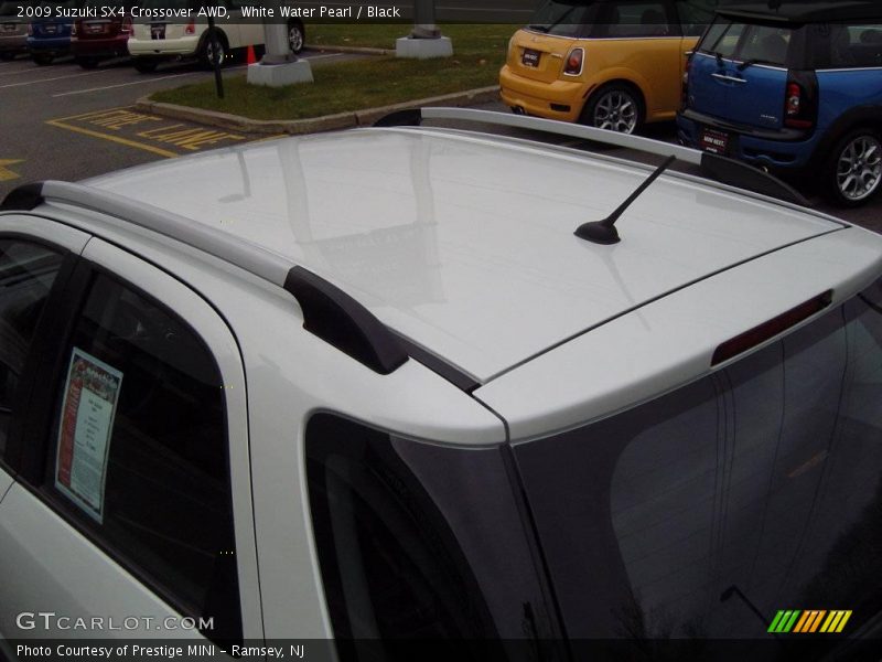 White Water Pearl / Black 2009 Suzuki SX4 Crossover AWD