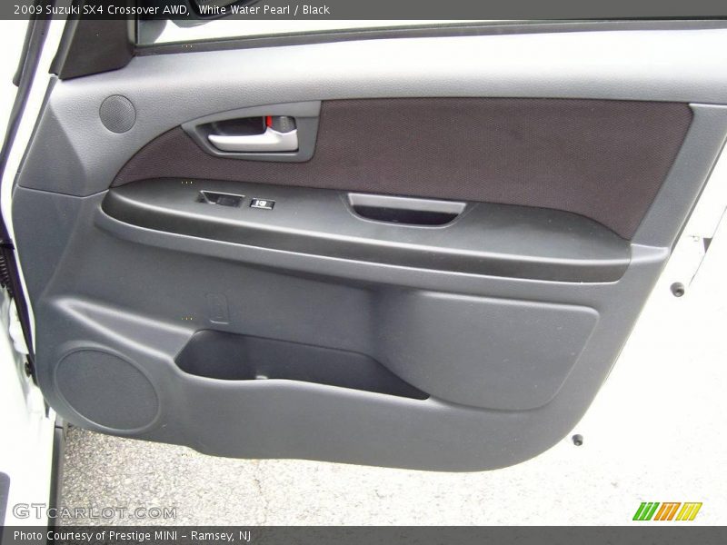 White Water Pearl / Black 2009 Suzuki SX4 Crossover AWD