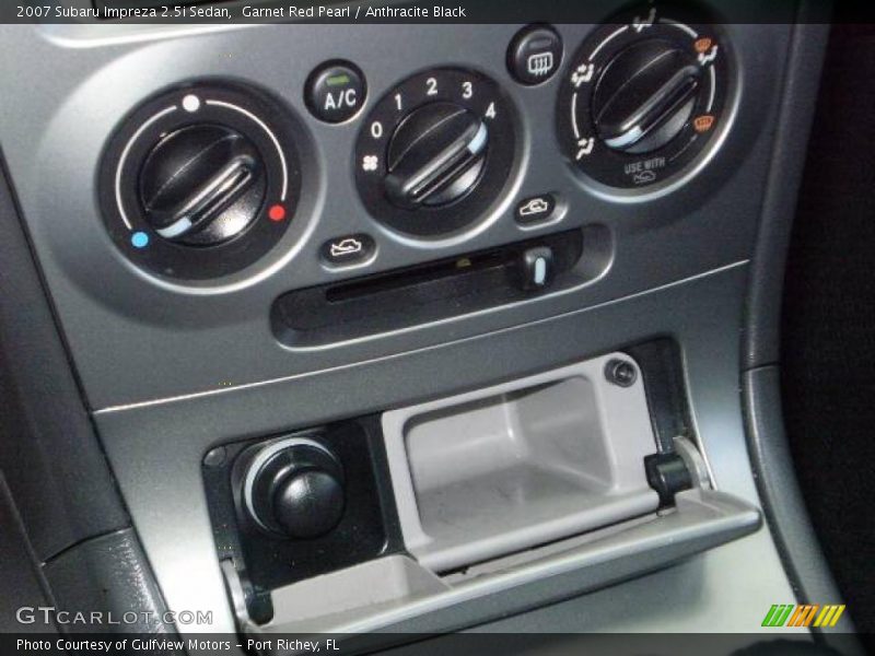 Garnet Red Pearl / Anthracite Black 2007 Subaru Impreza 2.5i Sedan
