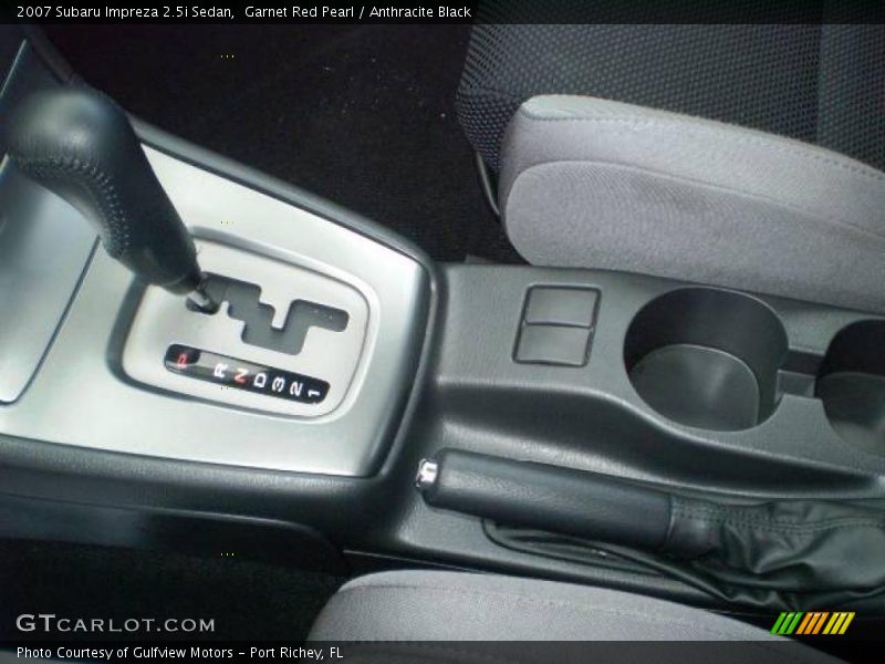 Garnet Red Pearl / Anthracite Black 2007 Subaru Impreza 2.5i Sedan