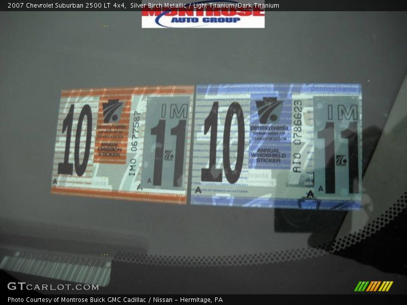 Silver Birch Metallic / Light Titanium/Dark Titanium 2007 Chevrolet Suburban 2500 LT 4x4