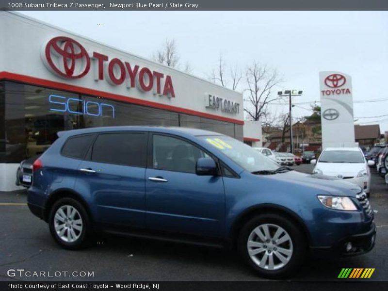 Newport Blue Pearl / Slate Gray 2008 Subaru Tribeca 7 Passenger