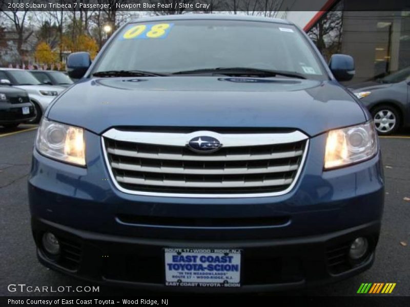 Newport Blue Pearl / Slate Gray 2008 Subaru Tribeca 7 Passenger