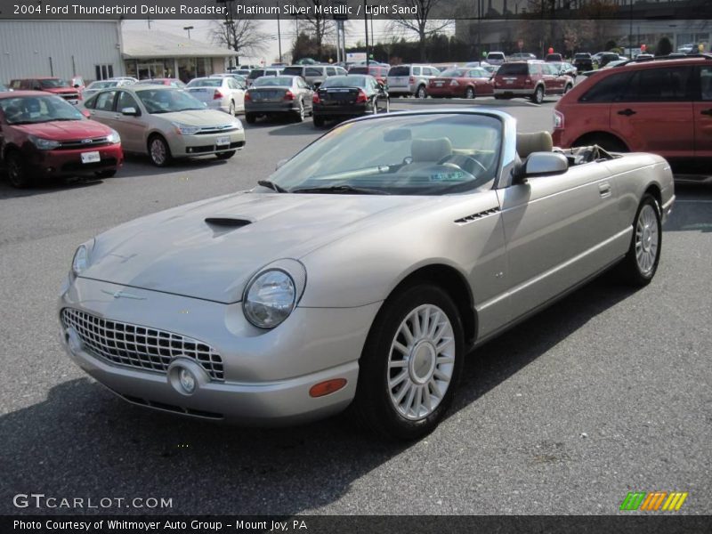 Platinum Silver Metallic / Light Sand 2004 Ford Thunderbird Deluxe Roadster