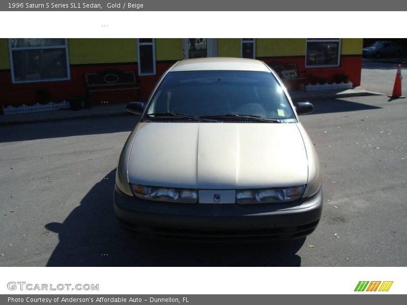 Gold / Beige 1996 Saturn S Series SL1 Sedan