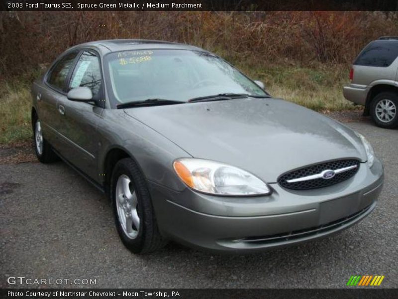 Spruce Green Metallic / Medium Parchment 2003 Ford Taurus SES