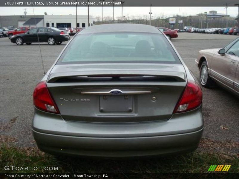 Spruce Green Metallic / Medium Parchment 2003 Ford Taurus SES