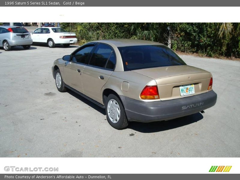 Gold / Beige 1996 Saturn S Series SL1 Sedan