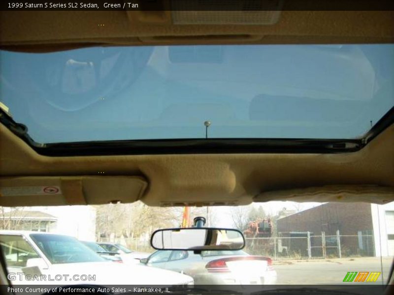 Green / Tan 1999 Saturn S Series SL2 Sedan