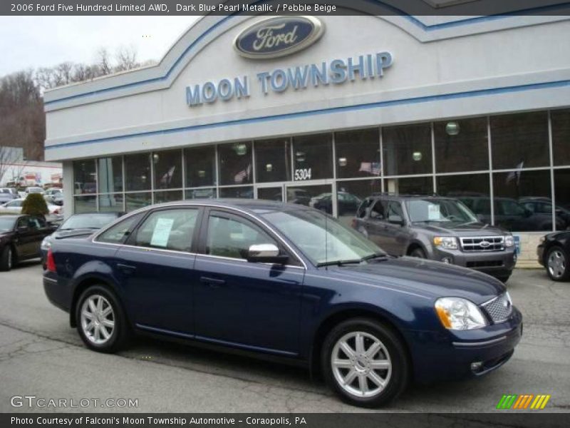 Dark Blue Pearl Metallic / Pebble Beige 2006 Ford Five Hundred Limited AWD
