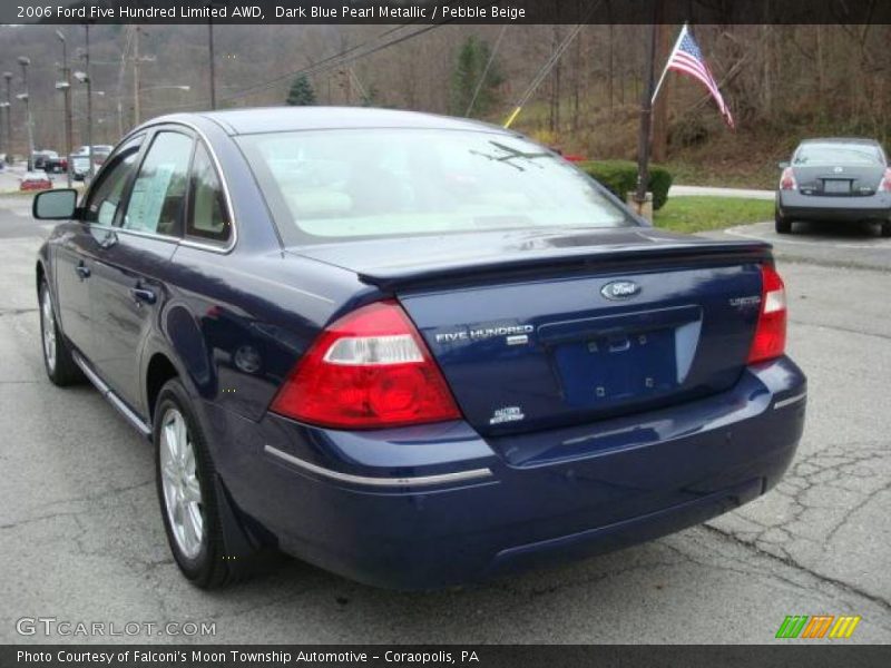 Dark Blue Pearl Metallic / Pebble Beige 2006 Ford Five Hundred Limited AWD