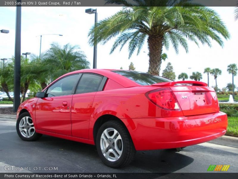 Red / Tan 2003 Saturn ION 3 Quad Coupe