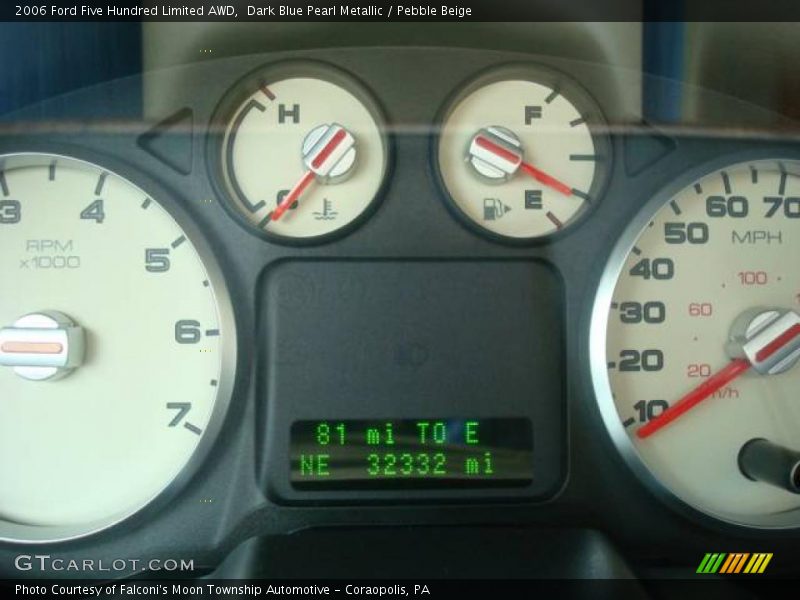Dark Blue Pearl Metallic / Pebble Beige 2006 Ford Five Hundred Limited AWD