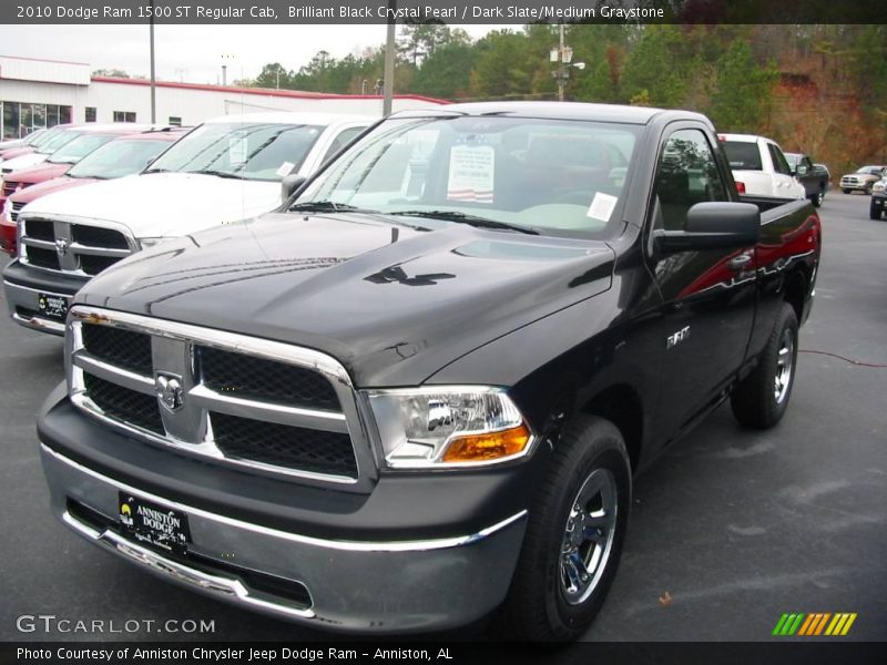 Brilliant Black Crystal Pearl / Dark Slate/Medium Graystone 2010 Dodge Ram 1500 ST Regular Cab