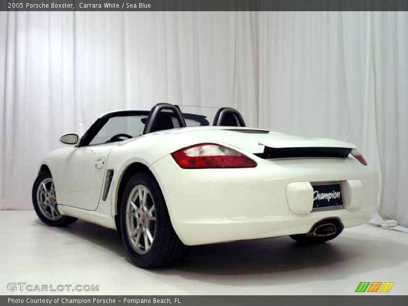 Carrara White / Sea Blue 2005 Porsche Boxster
