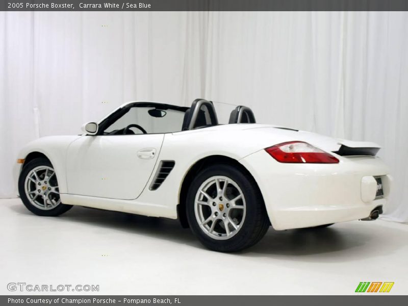 Carrara White / Sea Blue 2005 Porsche Boxster