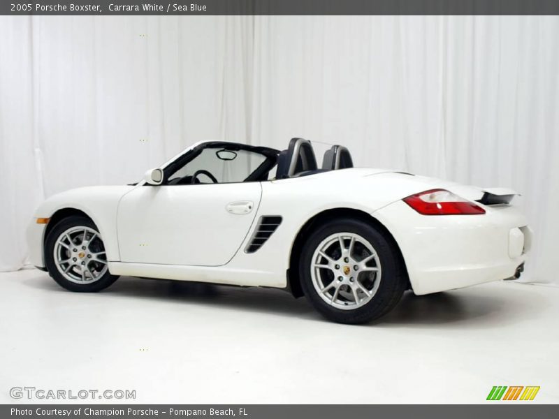 Carrara White / Sea Blue 2005 Porsche Boxster