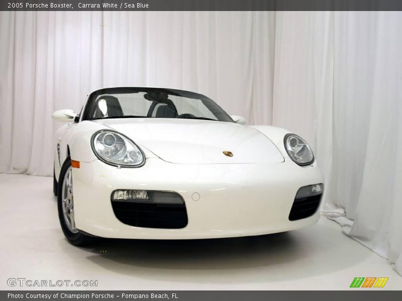 Carrara White / Sea Blue 2005 Porsche Boxster