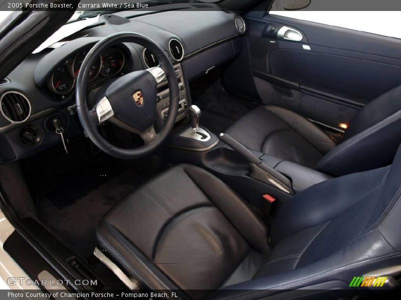 Carrara White / Sea Blue 2005 Porsche Boxster