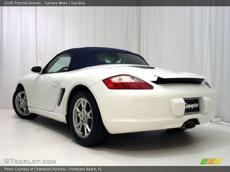 Carrara White / Sea Blue 2005 Porsche Boxster