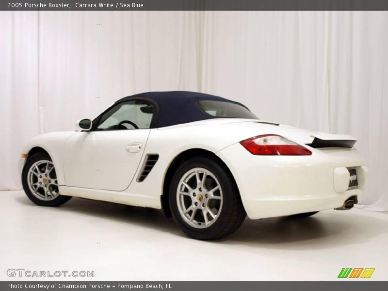 Carrara White / Sea Blue 2005 Porsche Boxster