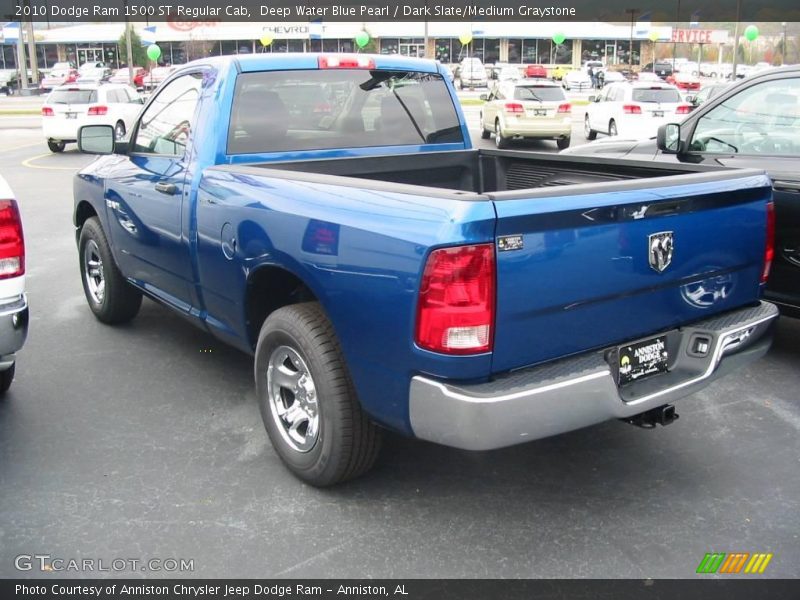 Deep Water Blue Pearl / Dark Slate/Medium Graystone 2010 Dodge Ram 1500 ST Regular Cab