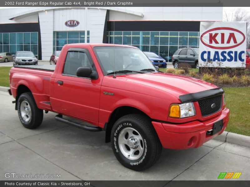 Bright Red / Dark Graphite 2002 Ford Ranger Edge Regular Cab 4x4