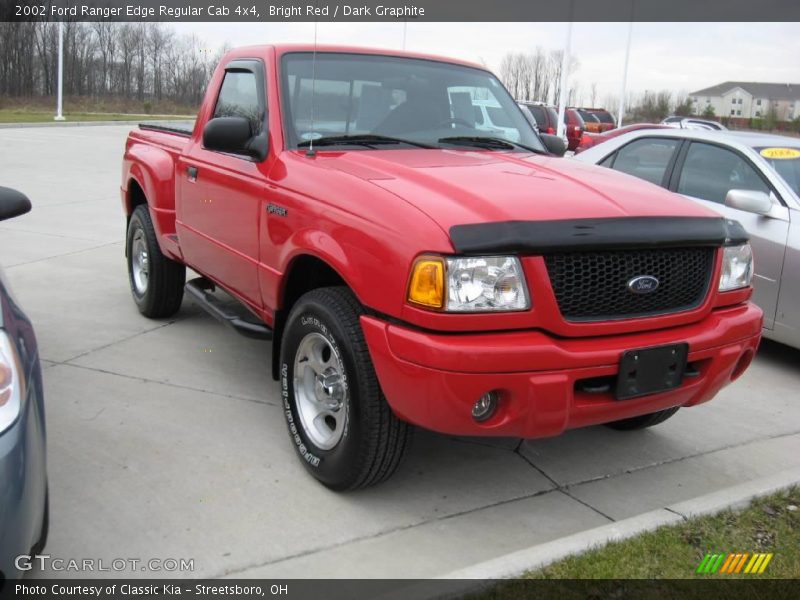 Bright Red / Dark Graphite 2002 Ford Ranger Edge Regular Cab 4x4