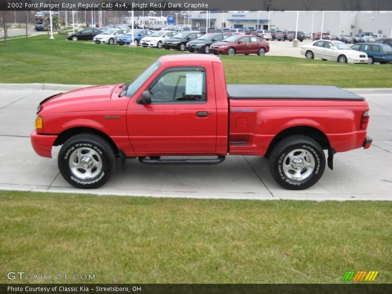 Bright Red / Dark Graphite 2002 Ford Ranger Edge Regular Cab 4x4