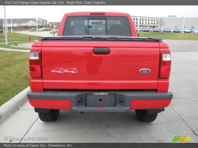 Bright Red / Dark Graphite 2002 Ford Ranger Edge Regular Cab 4x4