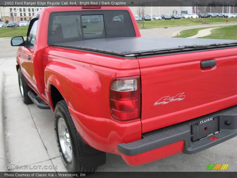 Bright Red / Dark Graphite 2002 Ford Ranger Edge Regular Cab 4x4