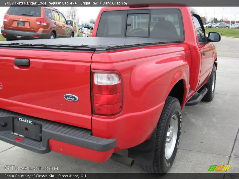 Bright Red / Dark Graphite 2002 Ford Ranger Edge Regular Cab 4x4