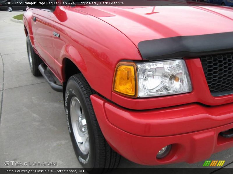Bright Red / Dark Graphite 2002 Ford Ranger Edge Regular Cab 4x4