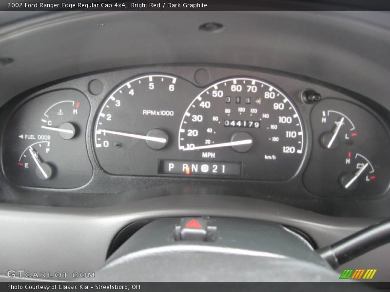 Bright Red / Dark Graphite 2002 Ford Ranger Edge Regular Cab 4x4