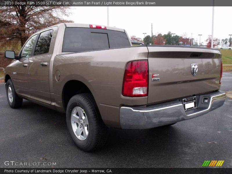 Austin Tan Pearl / Light Pebble Beige/Bark Brown 2010 Dodge Ram 1500 SLT Crew Cab