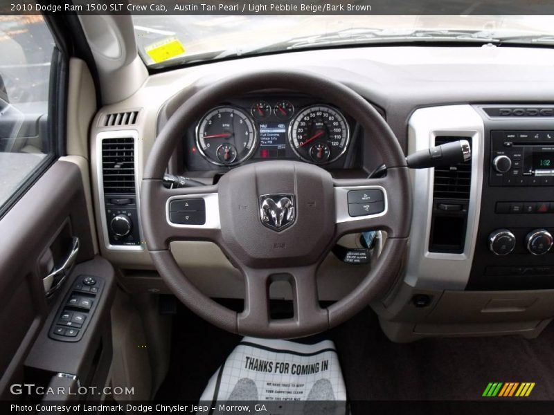 Austin Tan Pearl / Light Pebble Beige/Bark Brown 2010 Dodge Ram 1500 SLT Crew Cab