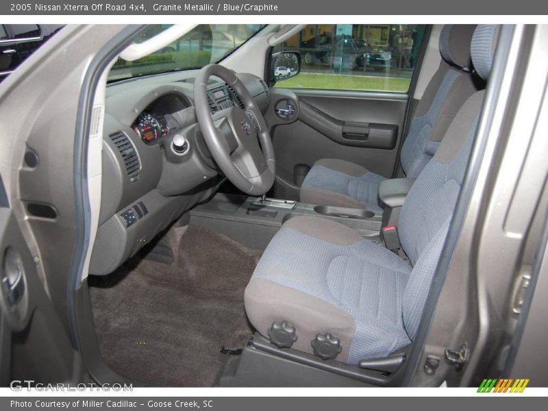 Granite Metallic / Blue/Graphite 2005 Nissan Xterra Off Road 4x4